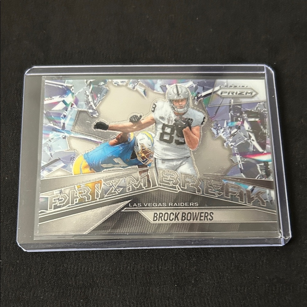 Brock Bowers Prizm Break Football Card - Las Vegas Raiders